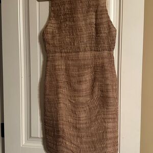 Alice & Olivia ruched silk sheath dress